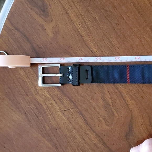 Dolce & Gabbana VINTAGE Tartan Plaid and Patent Belt 36” by 1” - Picture 12 of 14